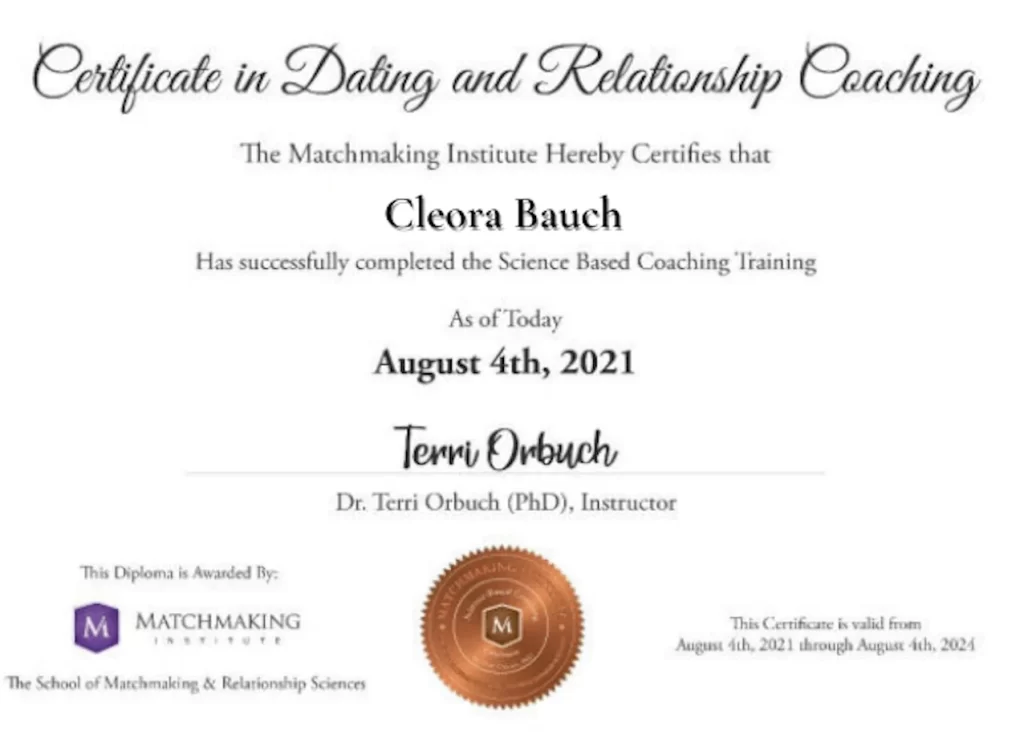 cleora certificate