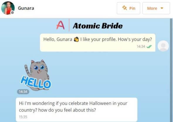 correspondence with an Asian bride online